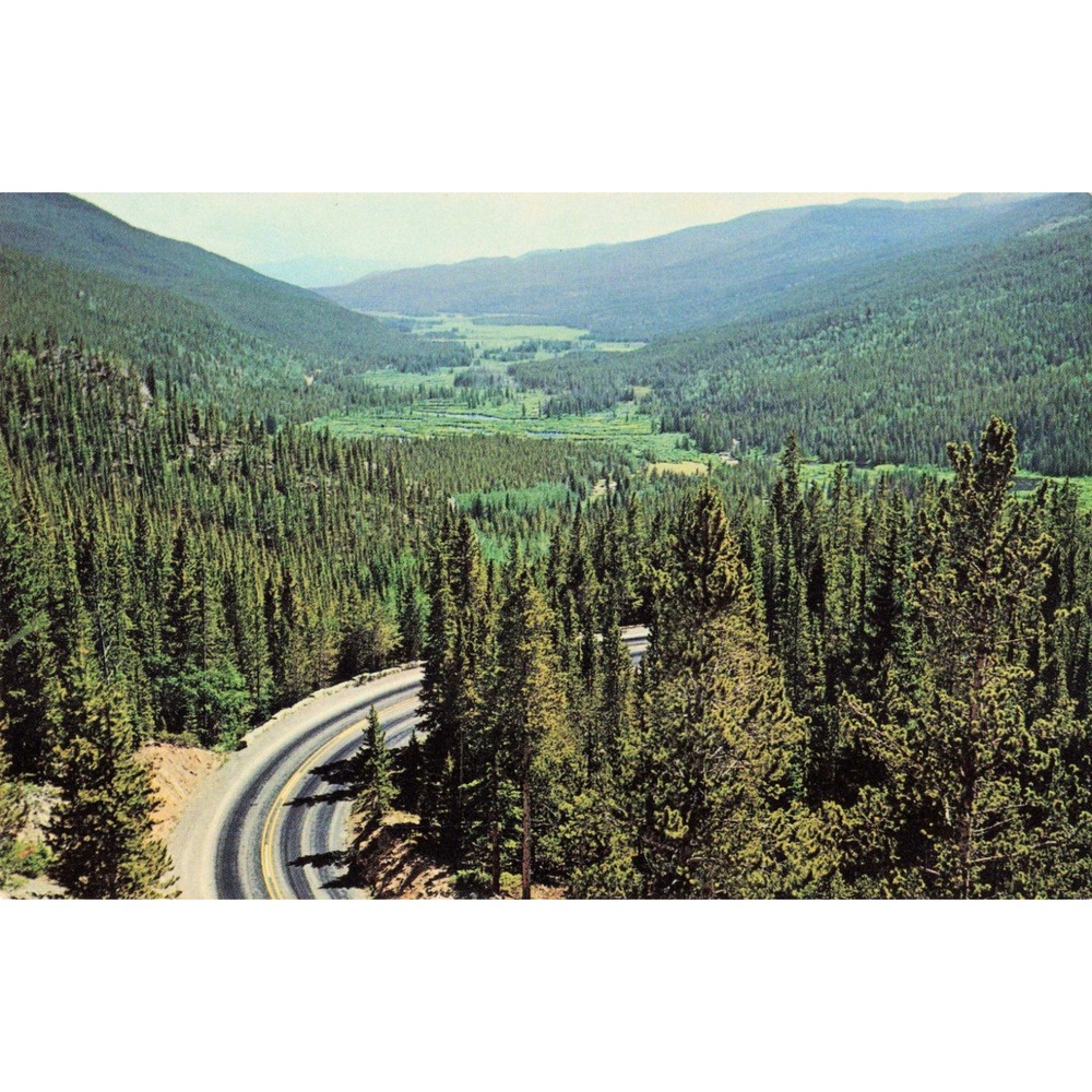 Kawuneeche Valley Rocky Mountain National Park Colorado Vintage Postcard 32 - Picture 1 of 2